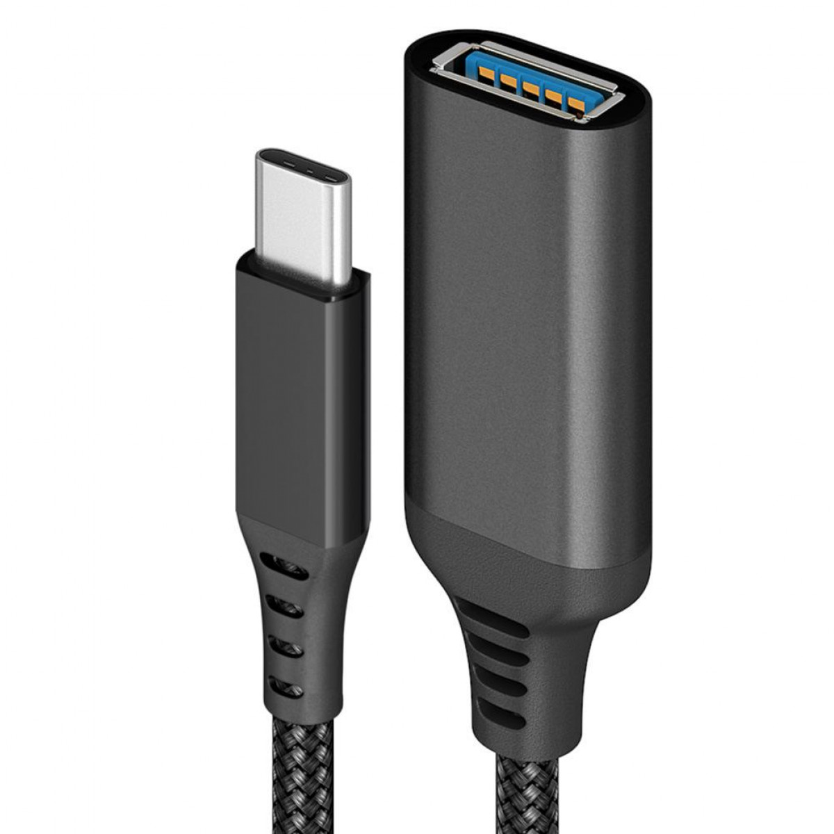 INF Adapter Schwarz auf 20 USB-C-Stecker cm USB USB Kabel 3.0-Buchse