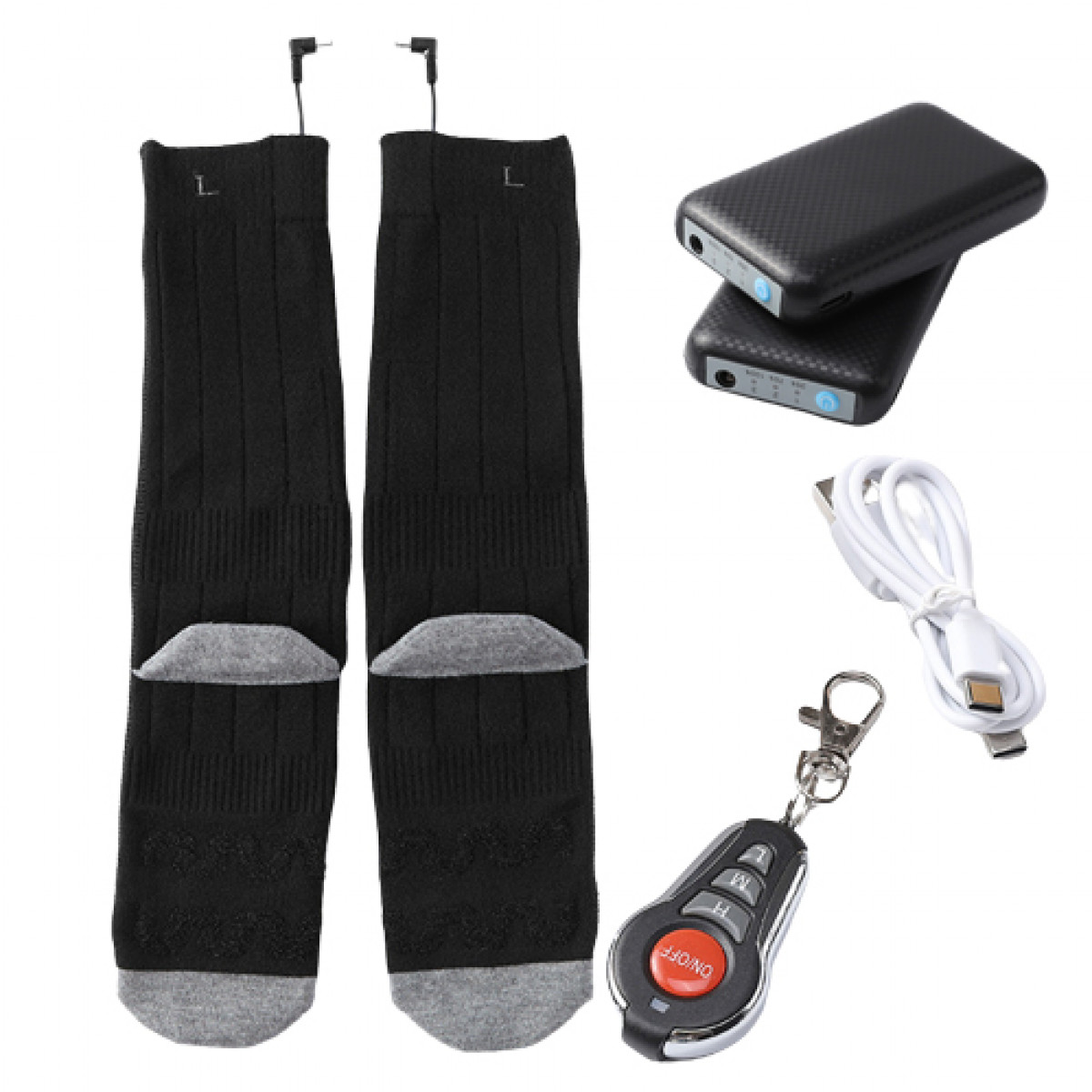 KEMIMOTO Beheizbare Socken - Elektrische Heizsocken Mit APP 3000mAh