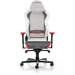 Silla gaming  - AIR-R1S-WRNG-BX1 DXRACER, Reposabrazos4D (ajustable en altura, anchura y profundidad, también se puede girar), 150 kg, Negro