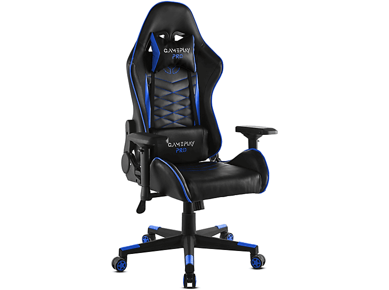 Silla gaming GAMEPLAY PRO CHAIR MCHAUS, Azul MediaMarkt