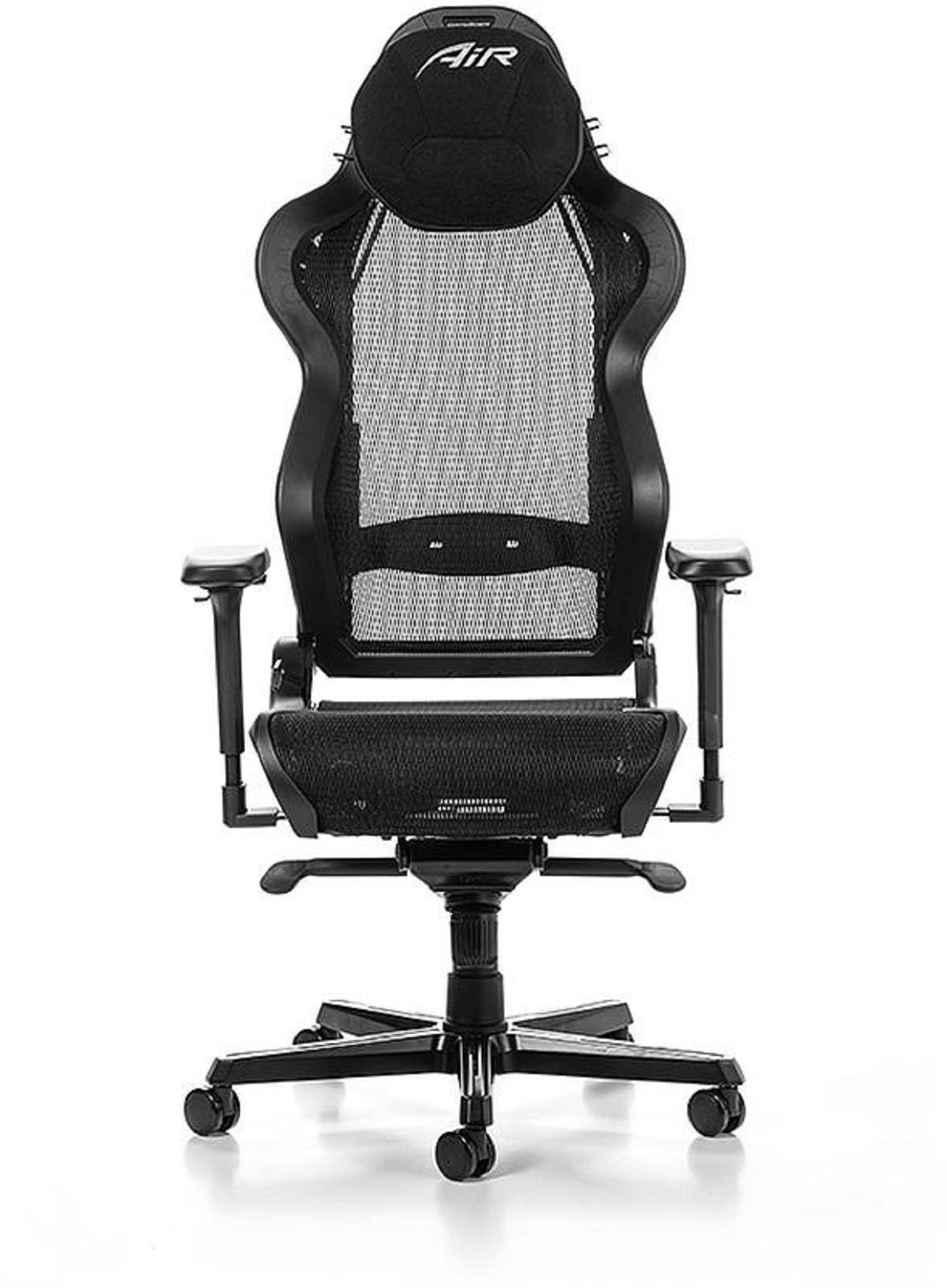 Silla gaming - Air Series RS1-NN DXRACER, Reposabrazos4D (ajustable en altura, anchura y profundidad, también se puede girar), 114 kg, Negro
