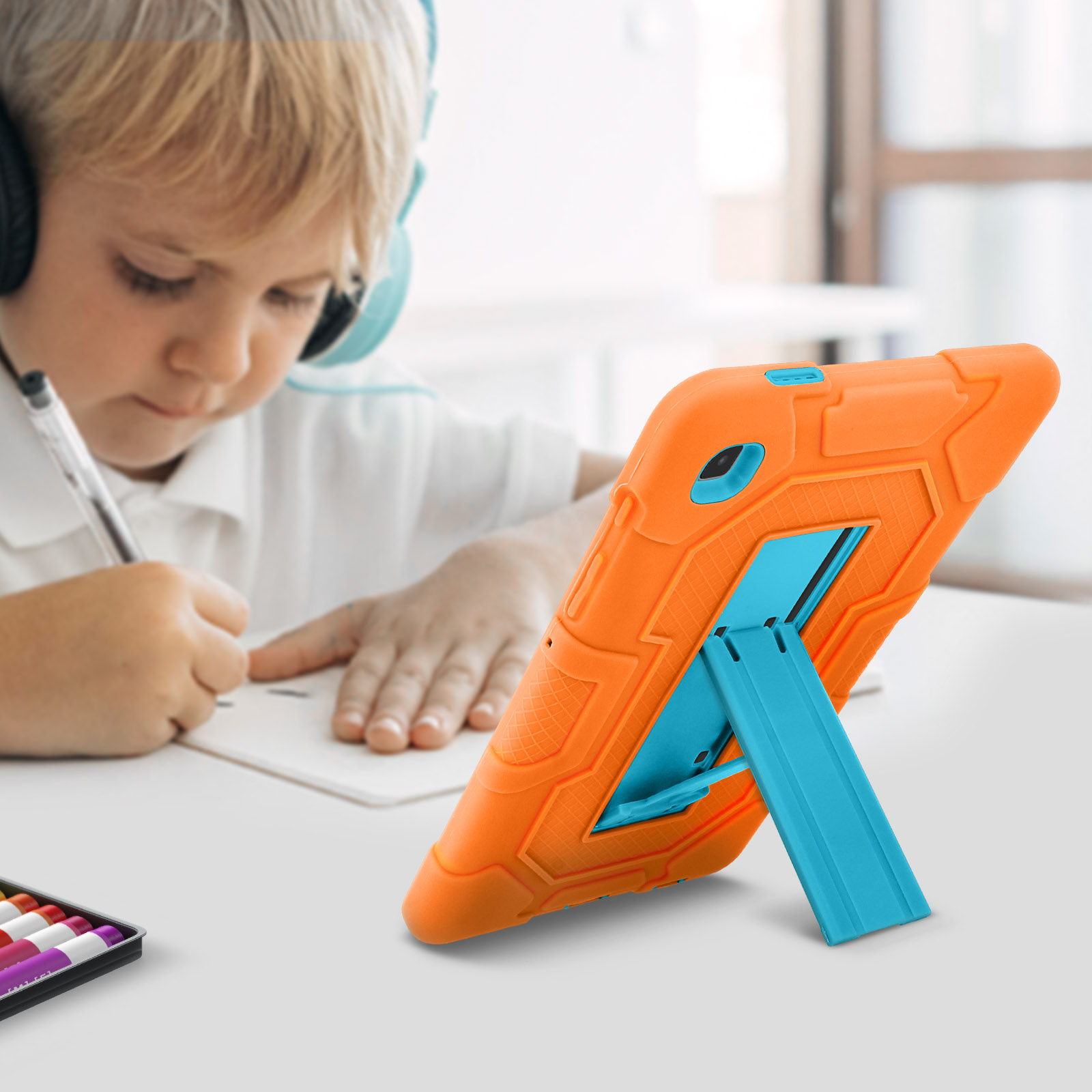 AVIZAR Kick Backcover Silikongel, für Orange Series Polycarbonat und Samsung Schutzhüllen