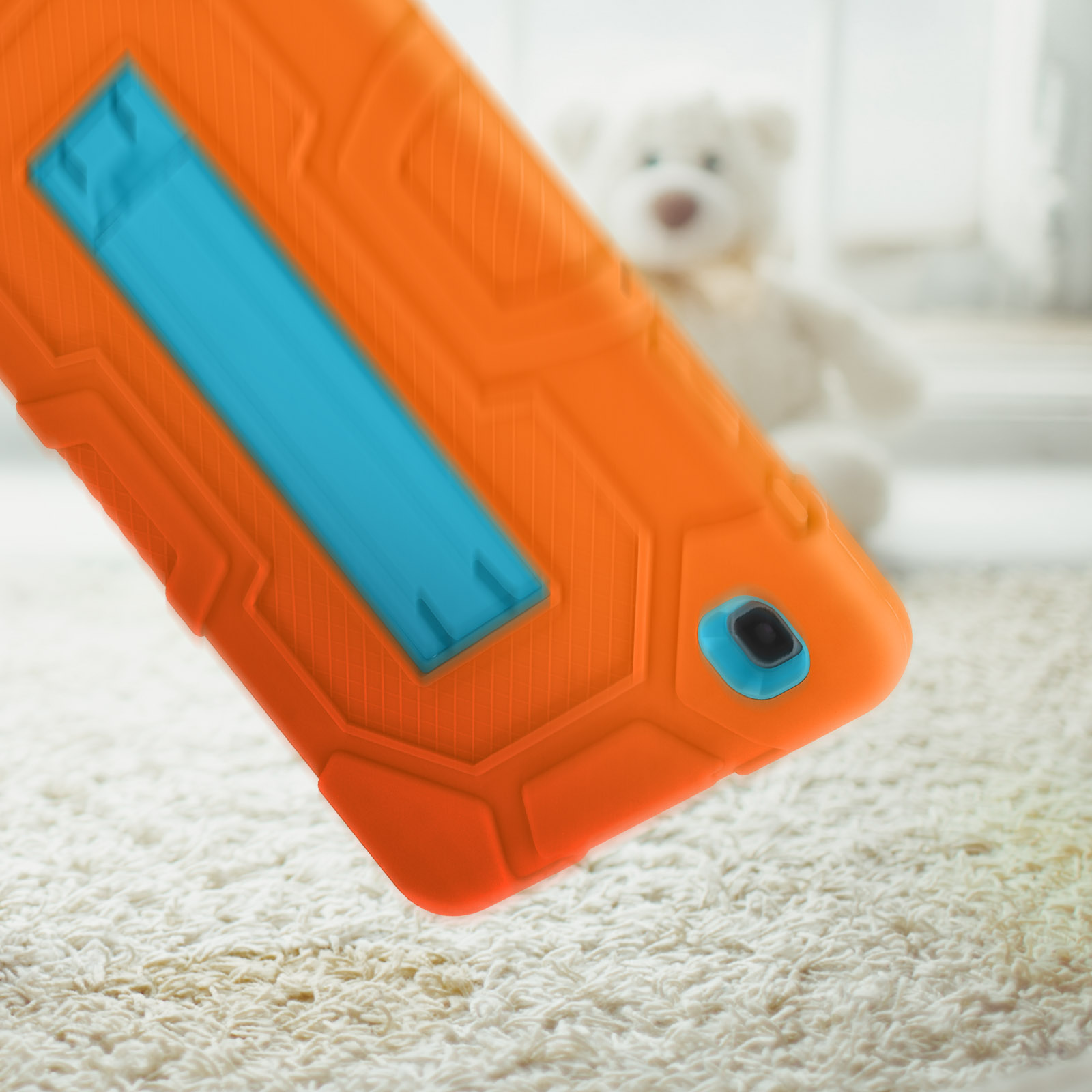 AVIZAR Kick Backcover Silikongel, und Orange Schutzhüllen für Series Polycarbonat Samsung