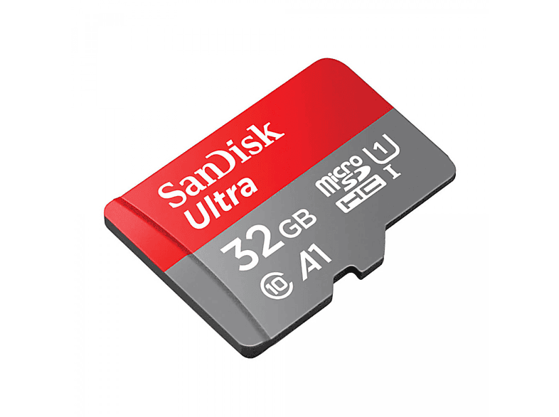 SANDISK SanDisk Ultra microSDHC 32GB (inkl. Adapter, Class10, SDSQUA4-032G-GN6MA), Micro-SDHC Speicherkarte, 32 GB, 98 MB/s