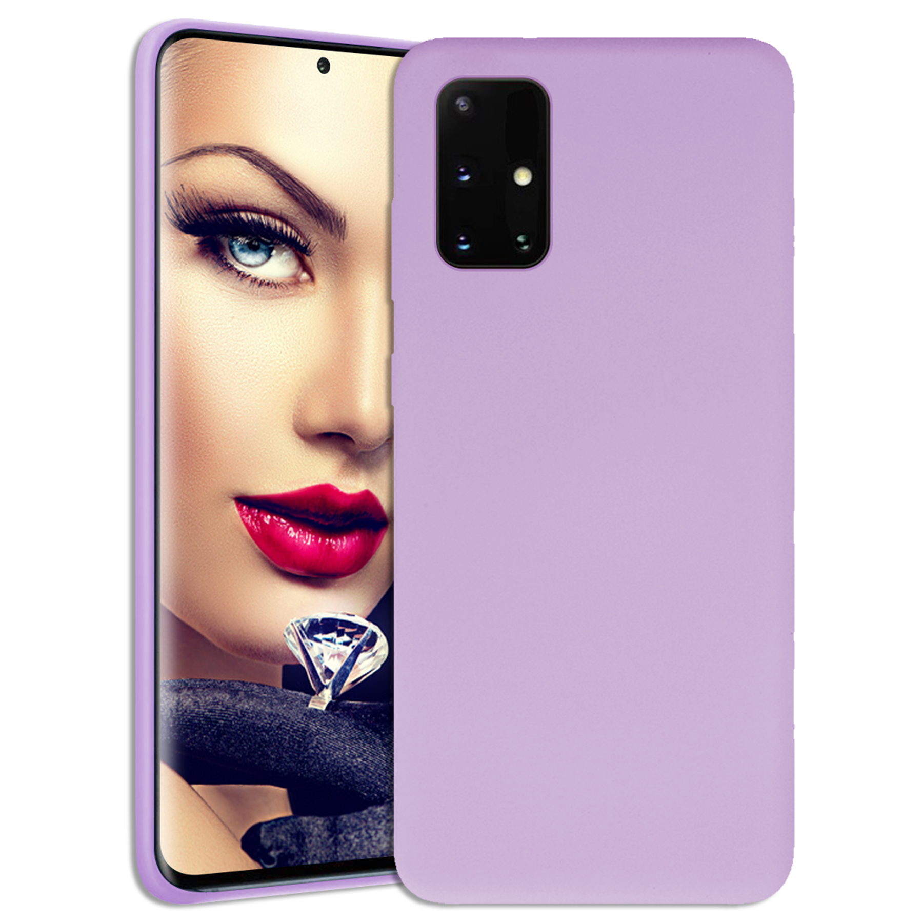 4G, Galaxy 5G, Case, MORE A52s Silikon A52 MTB Violett 5G, A52 Backcover, Samsung, Soft ENERGY