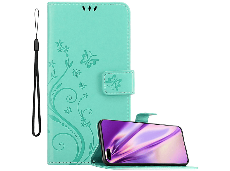 Cadorabo Case for Huawei P40 PRO / P40 PRO+ in GREY Smart Cover in fibre look