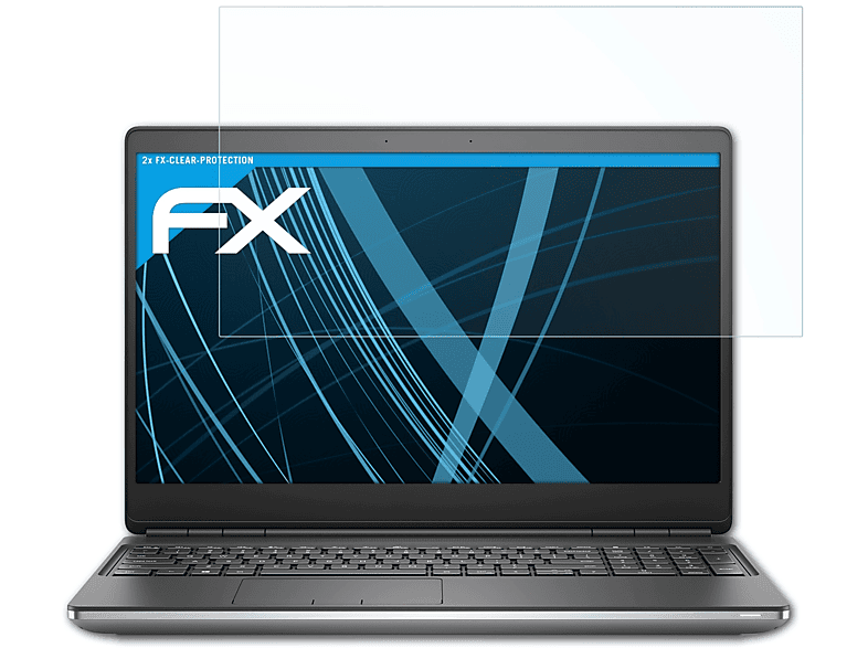 ATFOLIX 2x FX-Clear Displayschutz(für Dell Precision 7560)