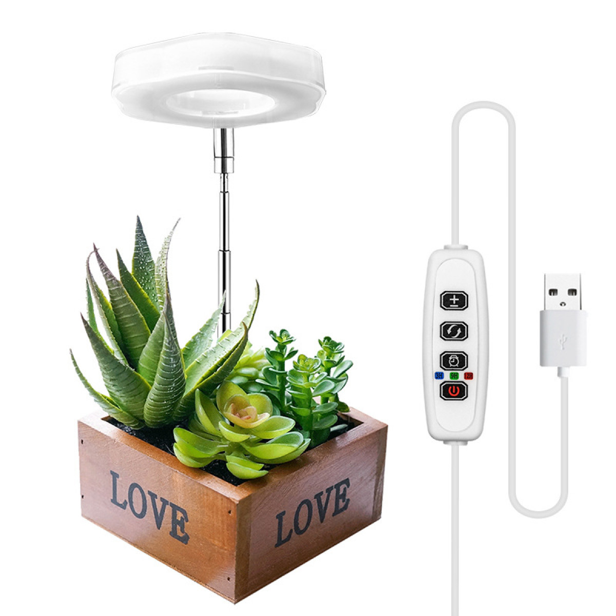 INF Hexagon Grow Lights Pflanzen für LED-Lampe für Zimmerpflanzen Warmweiß/Weiß