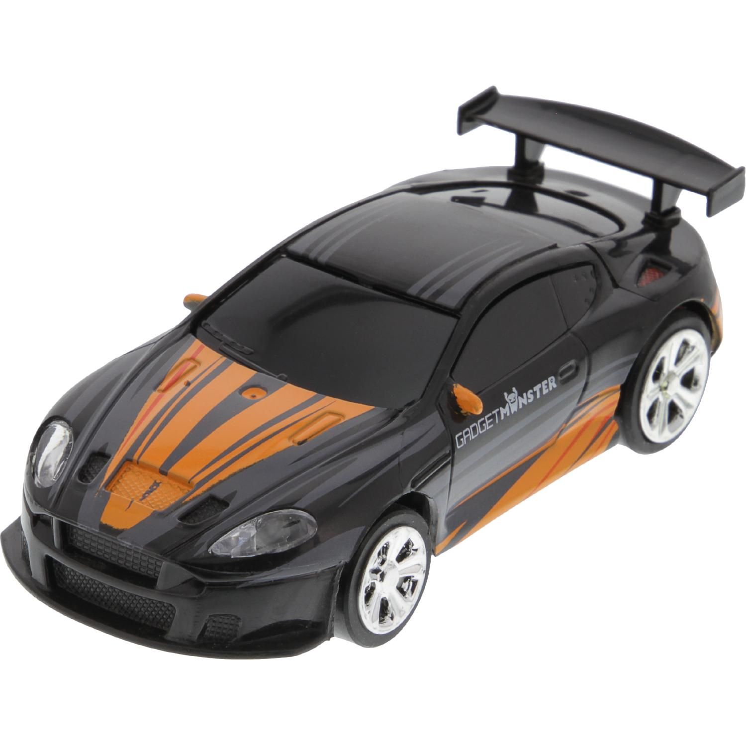 GADGETMONSTER Ferngesteuertes Mini-Car R/C Fahrzeug schwarz/orange