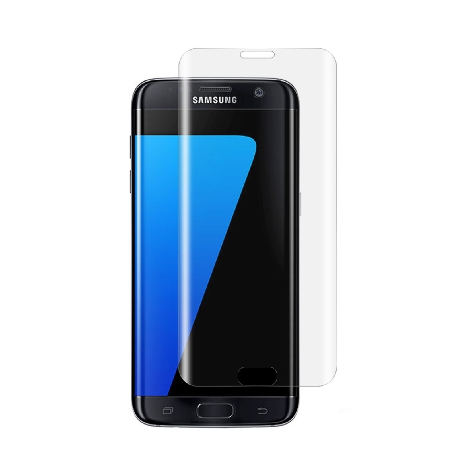 Hartglas 9H HD-Klar FULL S7) Samsung Galaxy PROTECTORKING Displayschutzfolie(für CURVED 3x