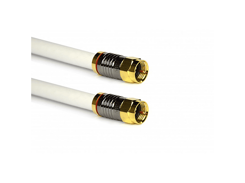 PREMIUMX 20m Sat Antennenkabel Digital Innenleiter REINES KUPFER mit F ...