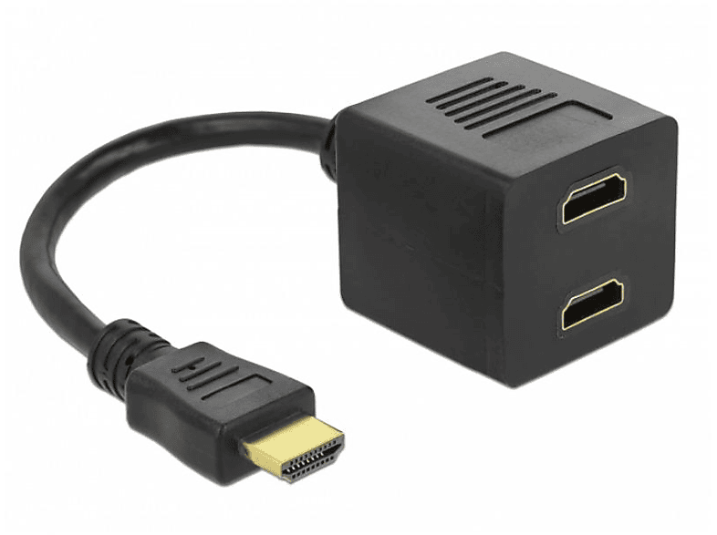 DELOCK DELOCK Adapter HDMI Steck 2x Buchse Audio, Video, Display & TV & & Optionen & Zubehör, mehrfarbig | HDMI Kabel