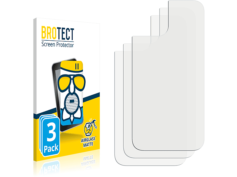 BROTECT 3x Airglass matte Schutzfolie(für Apple iPhone 14)