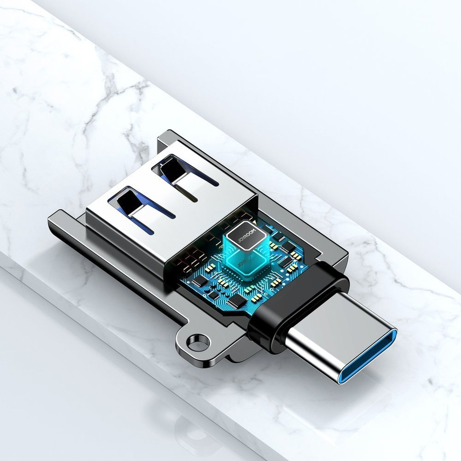 Schwarz JOYROOM S-H151 USB Adapter,