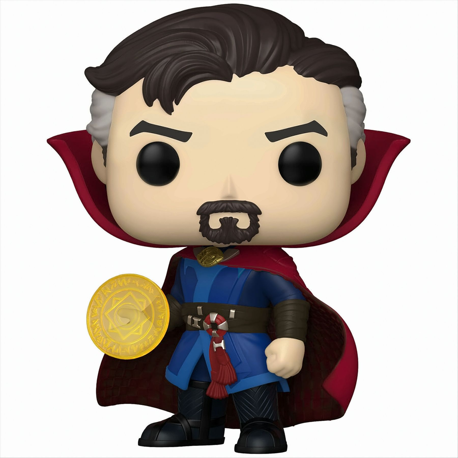 Figura Funko Pop di Doctor Strange che tiene un disco d'oro, in costume.