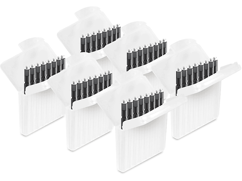 HF4 Black Cerumenfilter Audio Service Für Hörgeräte Doppelpack Rot