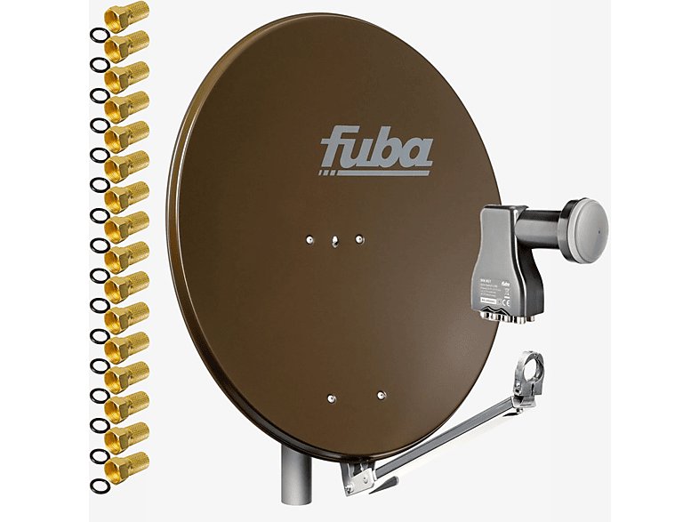 FUBA DAL 808 B Sat Satelliten Anlage Schüssel Octo LNB DEK 817 8 Teilnehmer Sat Anlage (80 cm, Octo LNB)