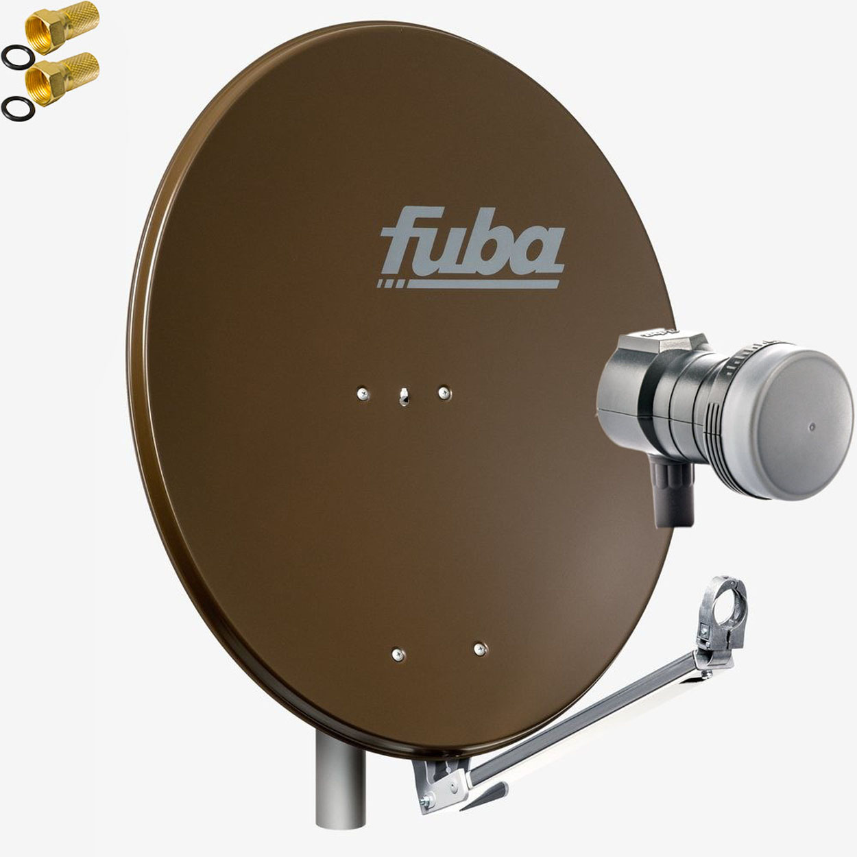 1 FUBA Single (80 Anlage 801 Satelliten LNB) Sat Sat Schüssel DAL Single 117 DEK Teilnehmer cm, Anlage B LNB