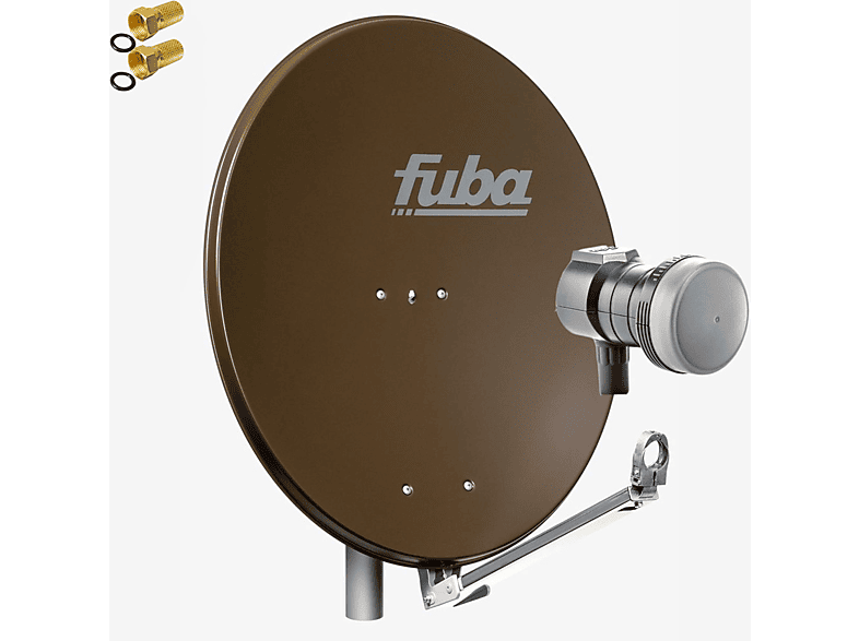 FUBA DAL 801 B Sat Satelliten Anlage Schüssel Single LNB DEK 117 1 Teilnehmer Sat Anlage (80 cm, Single LNB)