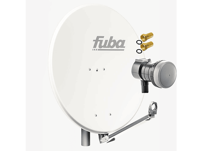 FUBA DAL 801 W Sat Satelliten Anlage Schüssel Single LNB DEK 117 1 Teilnehmer Sat Anlage (80 cm, Single LNB)