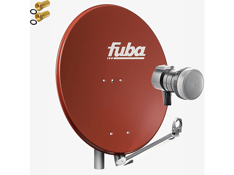 FUBA DAL 801 R Sat Satelliten Anlage Schüssel Single LNB DEK 117 1 Teilnehmer Sat Anlage (80 cm, Single LNB)