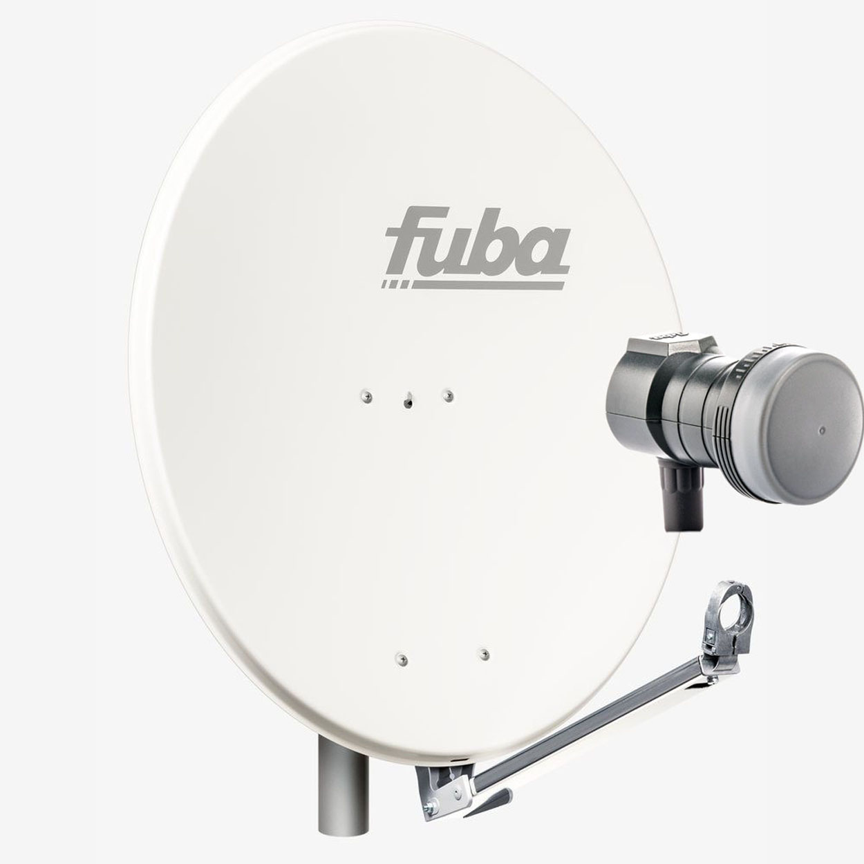 FUBA DAL 801 W Sat 117 LNB) Antenne Anlage Single Spiegel Anlage (80 Single 1 Sat Teilnehmer cm, DEK Schüssel