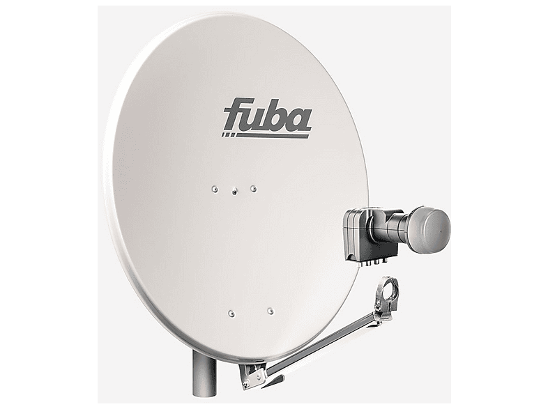 fuba Fuba DAA 850 G 85x85cm Sat Schüssel Alu Grau LNB Quad 8x F-Stecker
