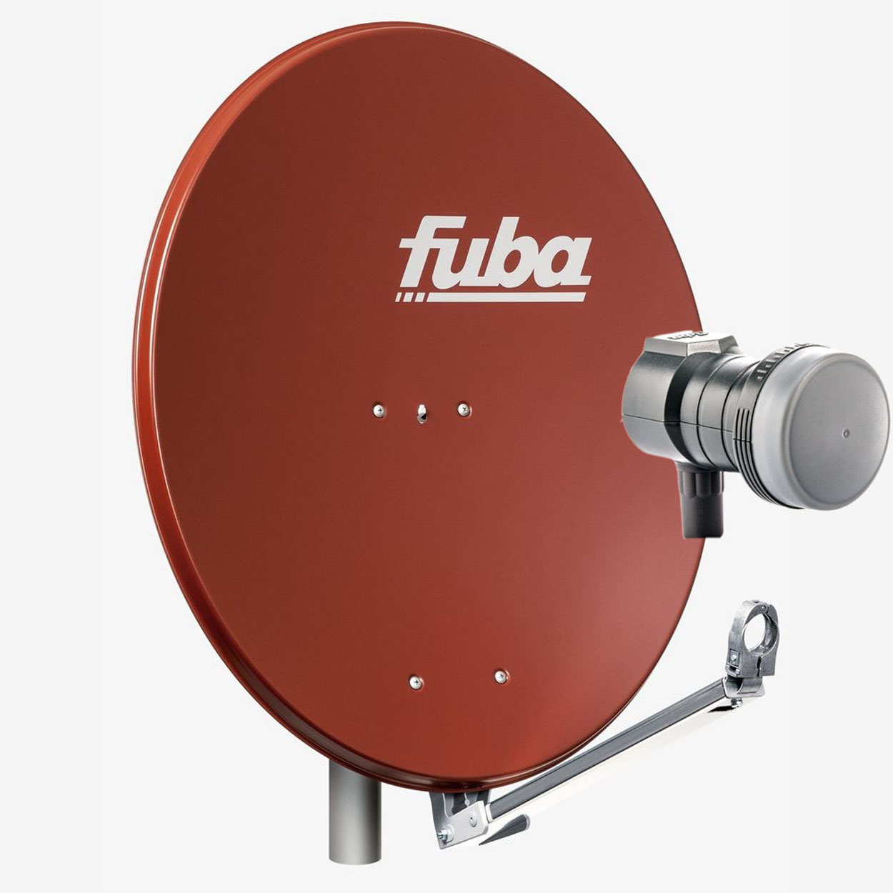 FUBA Single Sat Antenne Anlage Teilnehmer Sat Schüssel Single DEK Anlage LNB) R 801 117 Spiegel 1 cm, (80 DAL