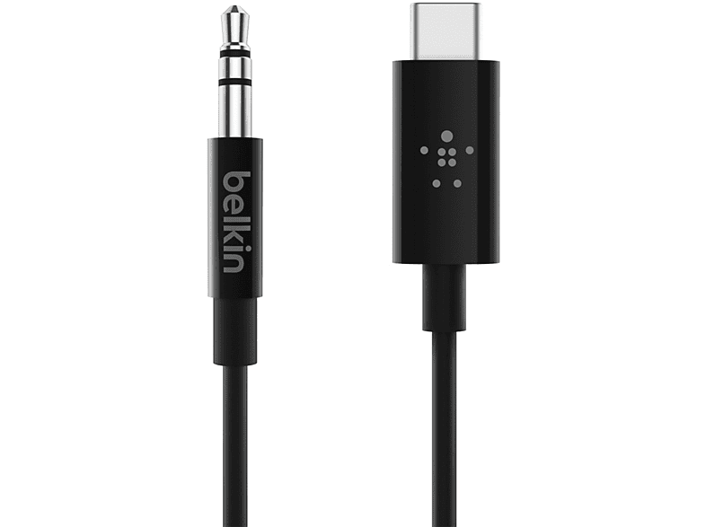 Audiokabel, BELKIN 90 / Klinke, cm 3.5mm USB-C