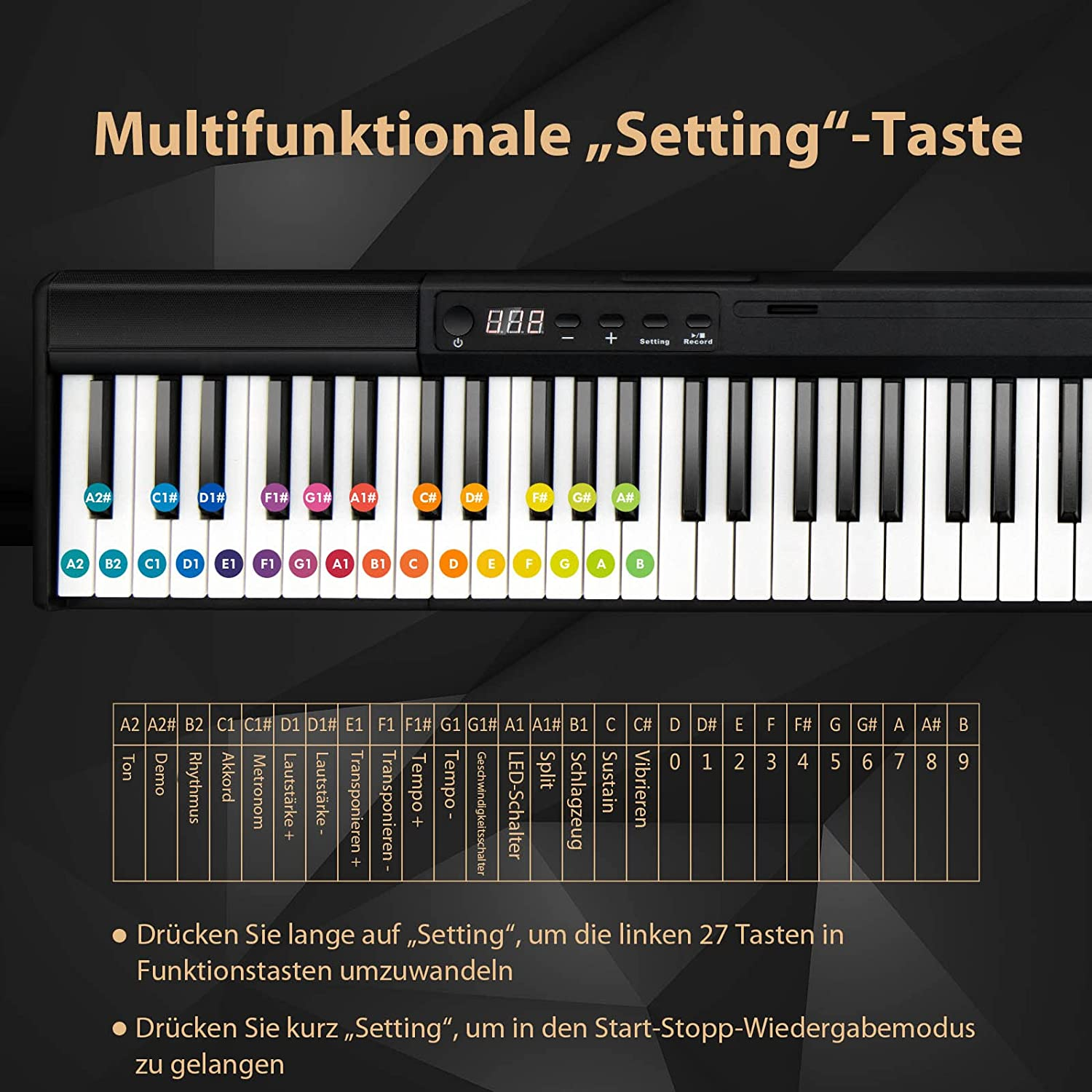 E-Piano COSTWAY Digitalpiano