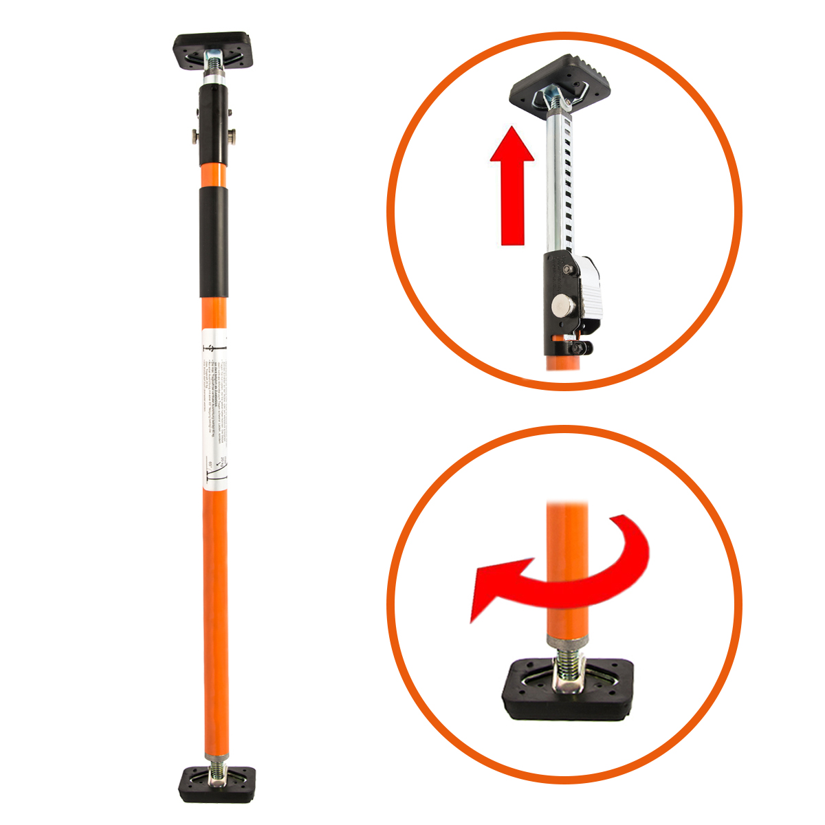 The Club 3000 Twin Hooks Steering Wheel Lock, Geel van Winner International