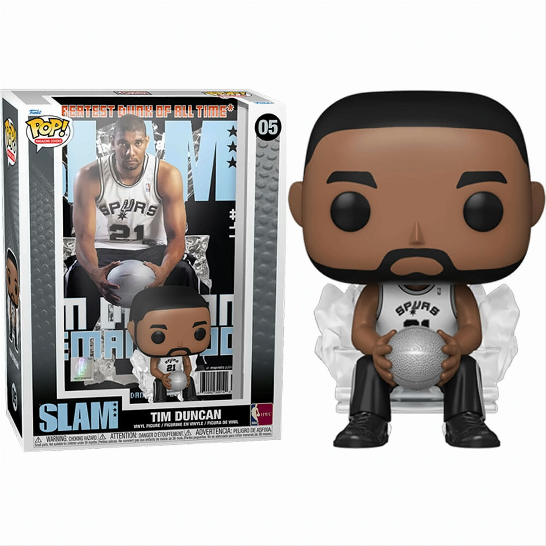 San Duncan - Cover / - NBA Antonio POP Spurs Tim