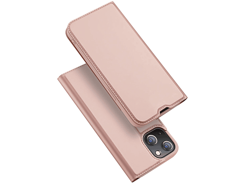 DUX DUCIS Buch Tasche, Bookcover, iPhone Rose Pro, Apple, 14