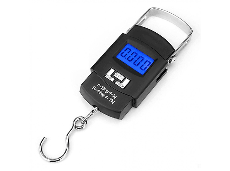 G&G Bilancia Pesce E Bagagli 20 Kg/10g – Display LCD, Unità Kg/lb/oz, Con Batterie Incluse, Colore Nero - 3
