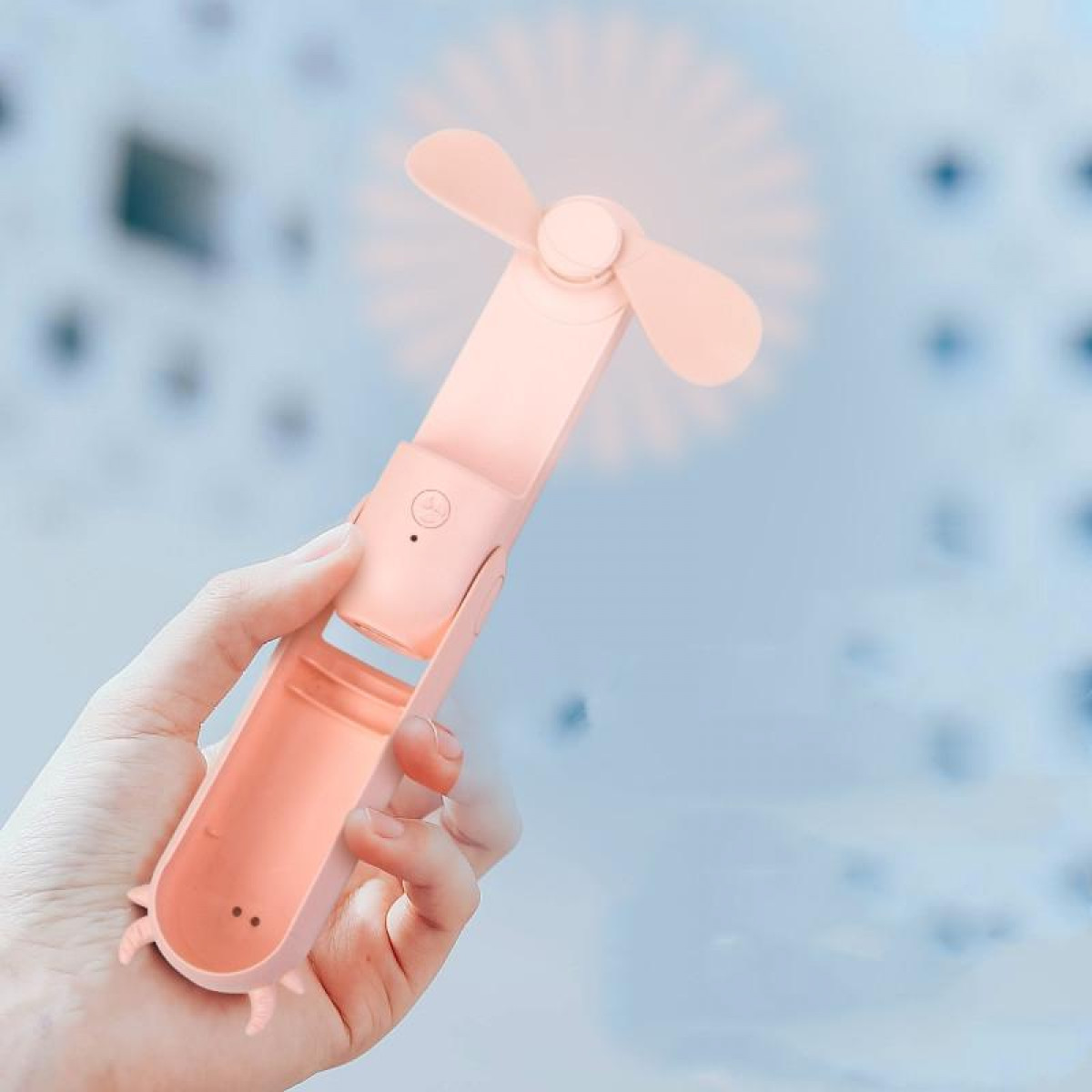 USB-Aufladung, Pink INF Rosa, im Mini-Ventilator Kalbsstil, Lüfter Tragbarer ABS, 3-te