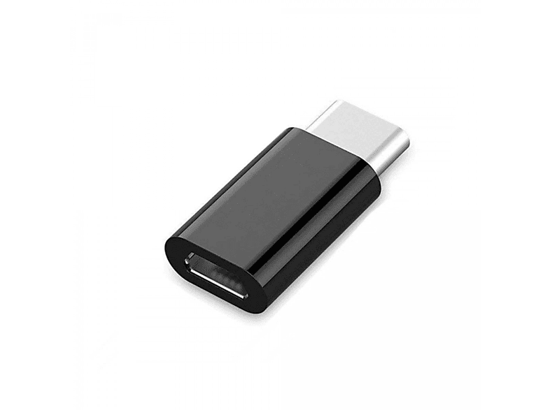 INF MicroUSB zu USBC Adapter schwarz Konverter SATURN