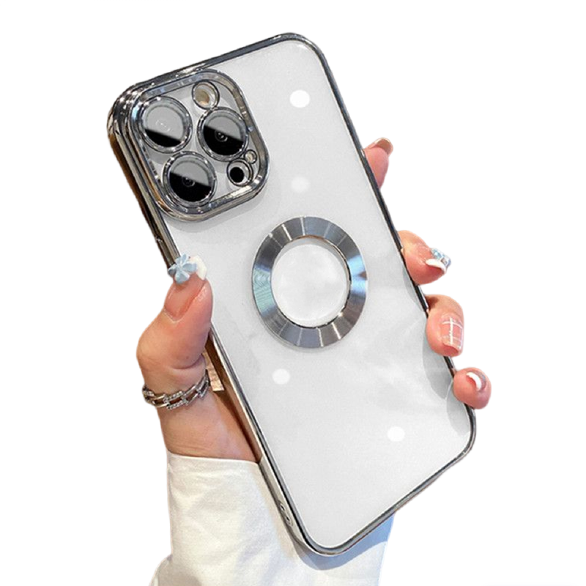 Pro, Handyhülle iPhone14 Apple, Kameraschutz, silber Cover, mit Full INF