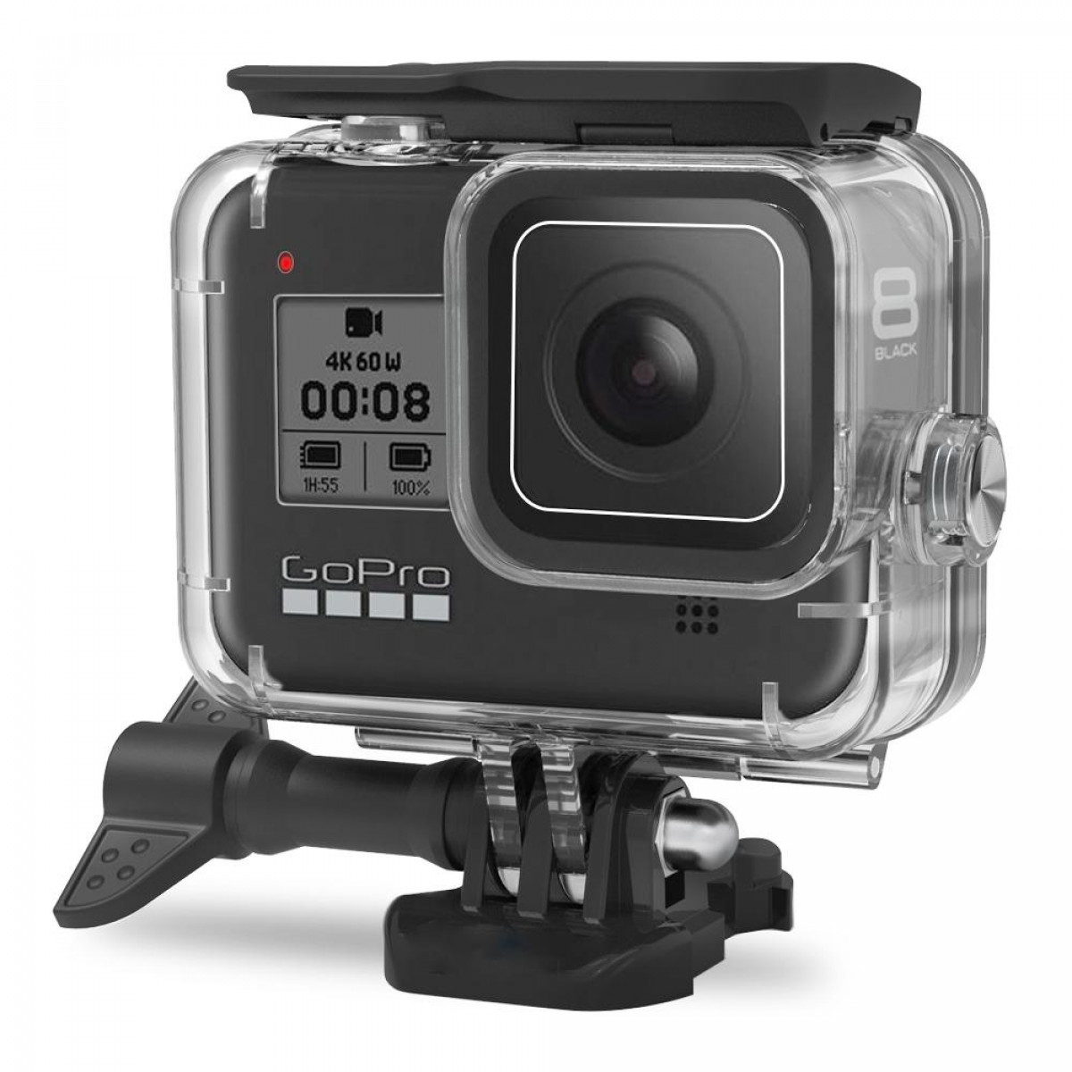 INF GoPro Hero 8 Black Unterwassergehäuse Kameratasche(für GoPro 