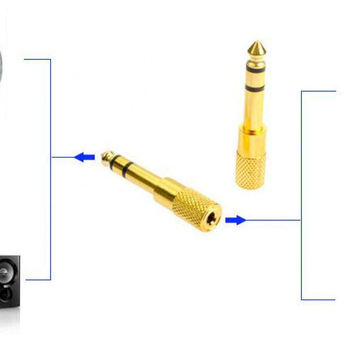 6.5 mm auf mm 3.5 - Audioadapter INF Adapter