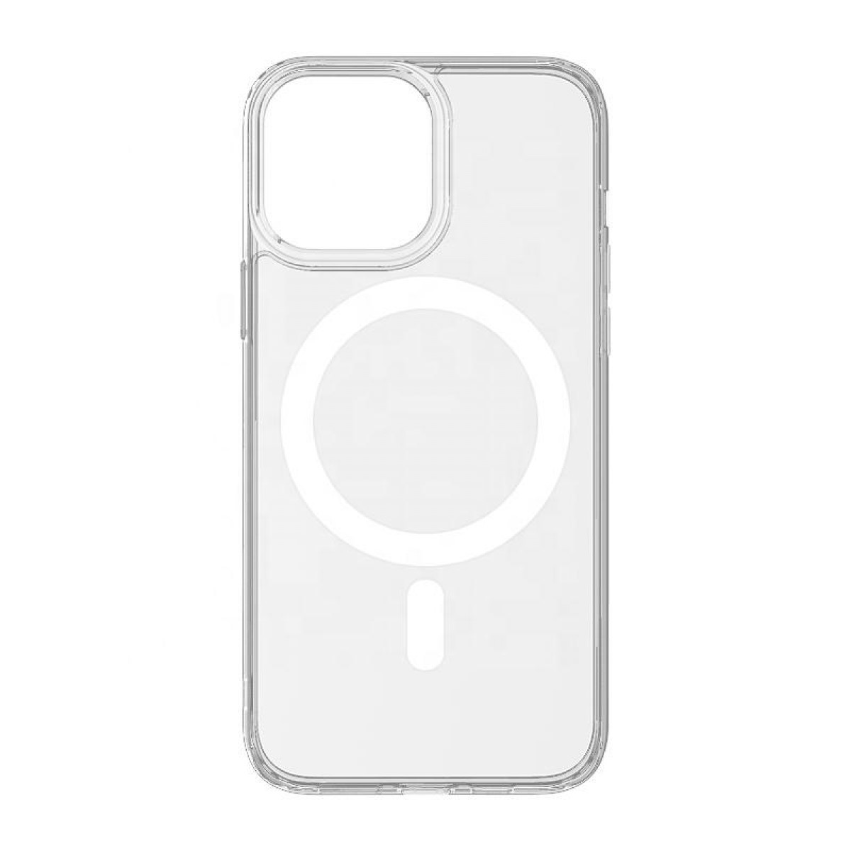 Backcover, iPhone Transparent/Weiß Ladehalterung kompatibel 11, mit 11 Klar/Weiß, Handyhülle INF Apple, MagSafe iPhone