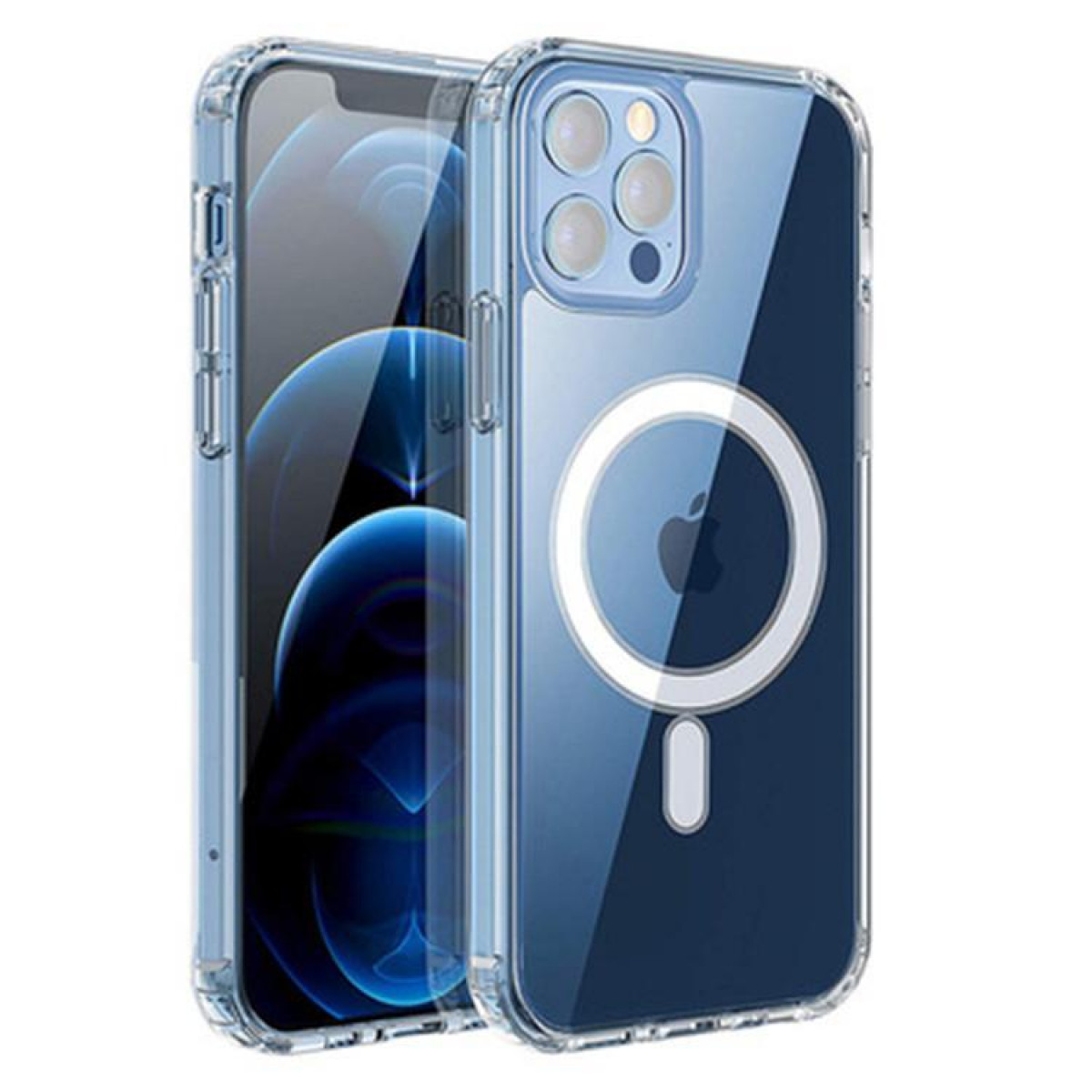 INF iPhone 11 Pro Max iPhone Transparent, für Pro Weiß Backcover, iPhone, 11 Max, MagSafe-Ladegerät Handyhülle