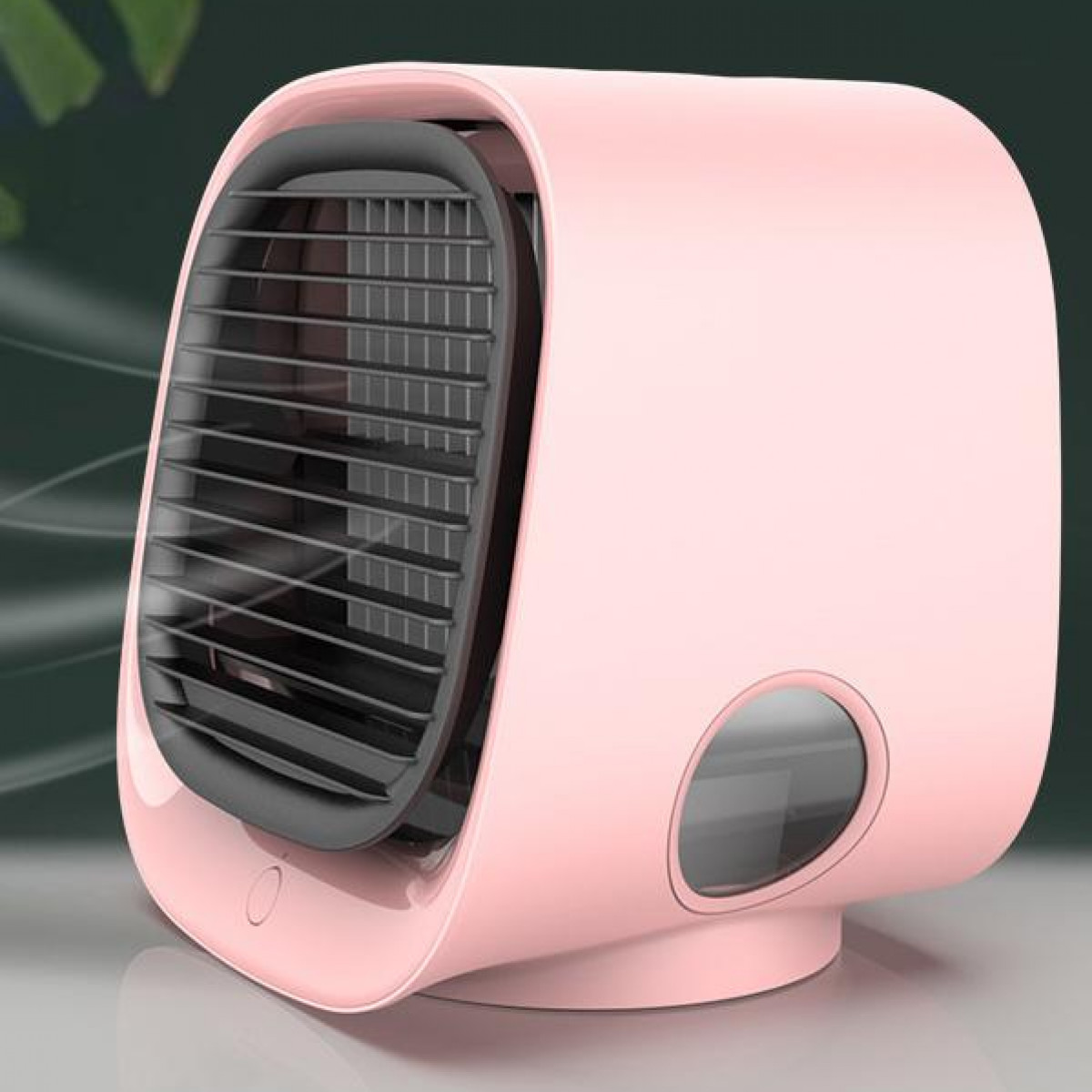 mit m²) 4-in-1-Lüfter Rosa 10 INF Luftkühler (Raumgröße: / Luftbefeuchter Rosa LED Luftkühler / Luftreiniger