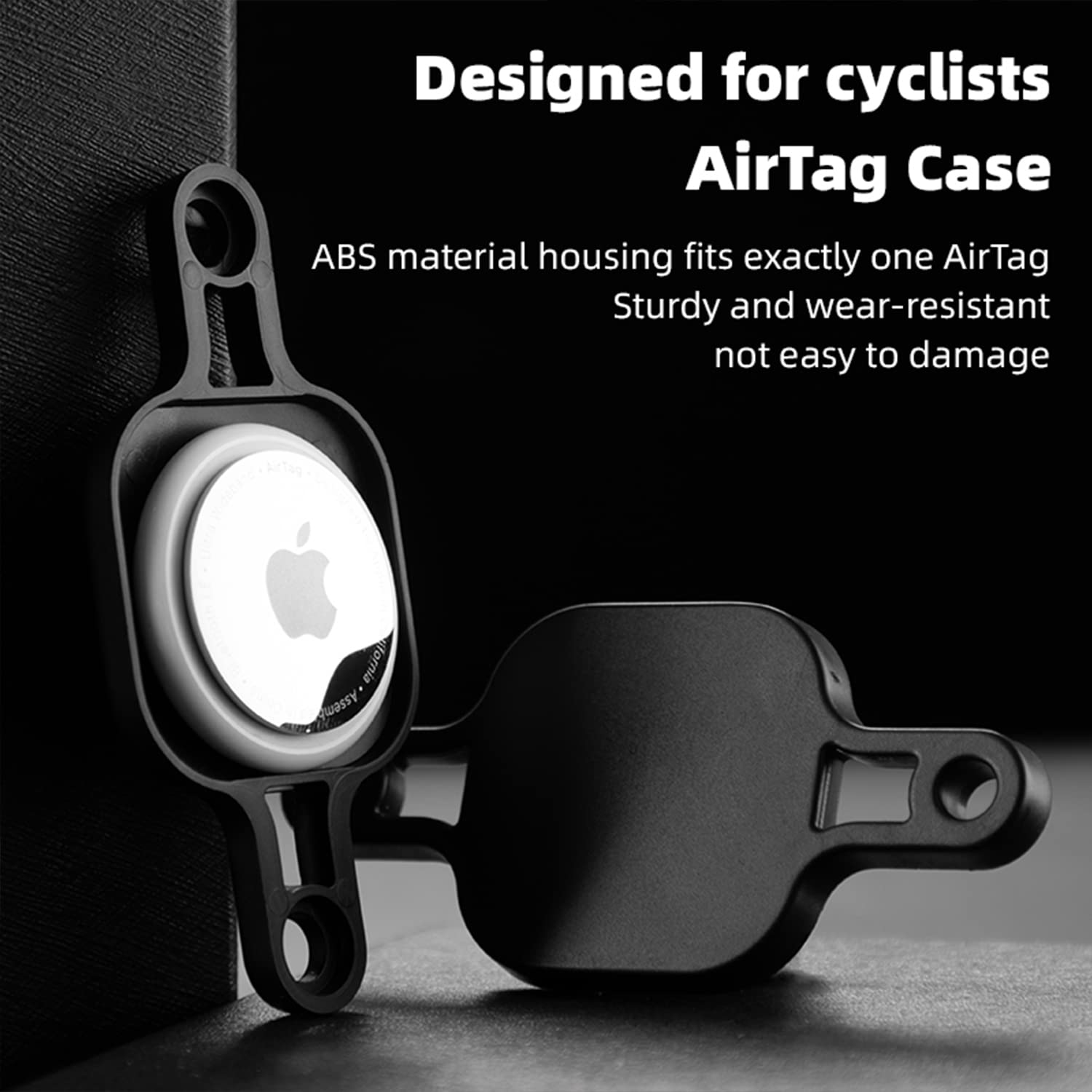 für AirTag black INF Diebstahlsicherung Airtag-Schutz, Fahrrad,
