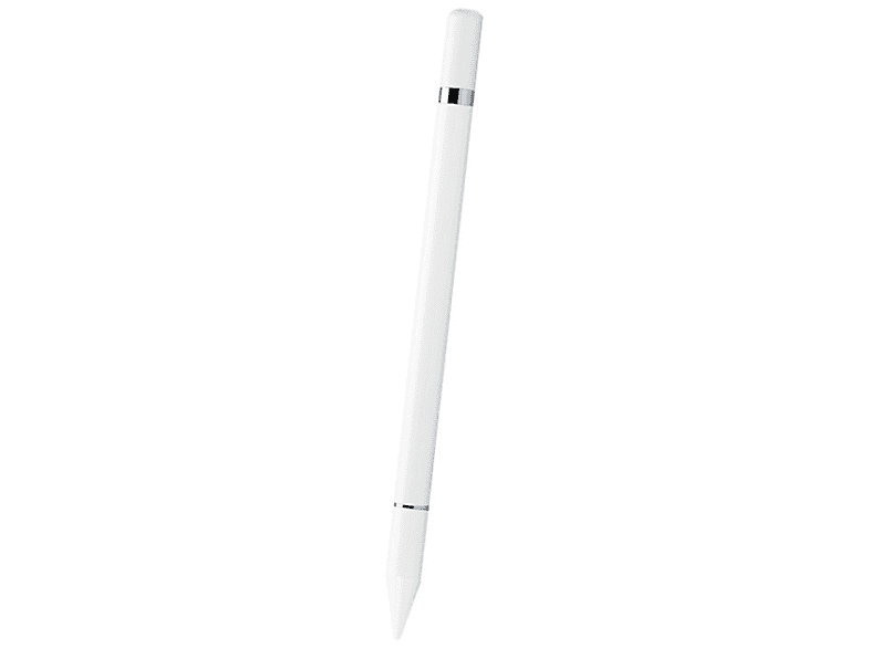 INF 2 in 1 Eingabestift mit Schreibfunktion Weiß Stylus Touch Pen Weiß
