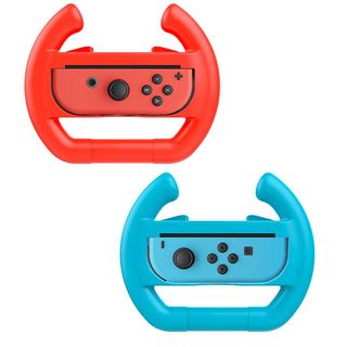 Accesorio Nintendo Switch Joy-Con  - Pack de 2 volantes para mando de Nintendo Switch Joy-Con, Rojo / Azul INF, Nintendo Switch, Rojo / Azul