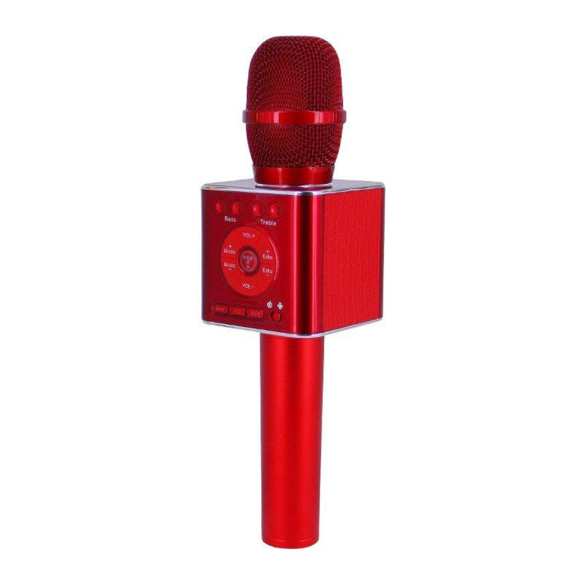 INF Kabelloses rot Mikrofon Karaoke-Mikrofon Bluetooth Lautsprecher rot 2x5W