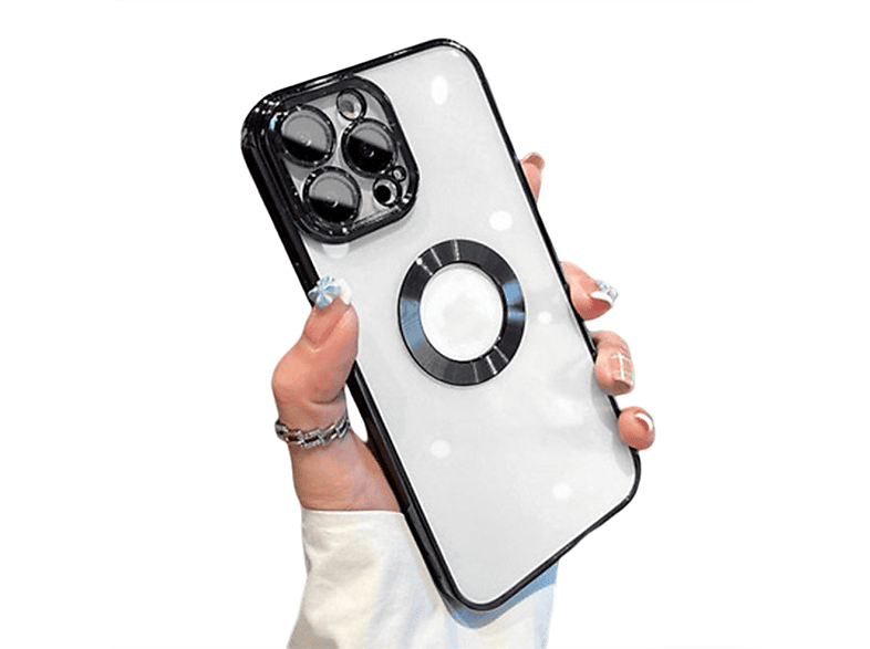 INF Handyhülle mit Kameraschutz, Full schwarz Apple, iPhone14PROMAX, Cover