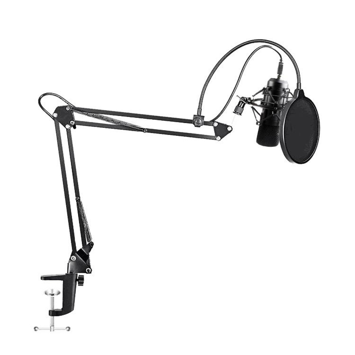 MAONO MAONO USB-Podcasting-Mikrofon-Kit, Mikrofon, Arm mit Mikrofon-Kit Filter schwarz Halterung