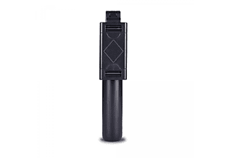 INF Selfiestick und Tripod mit Bluetooth Fernbedienung Selfie Stick, schwarz