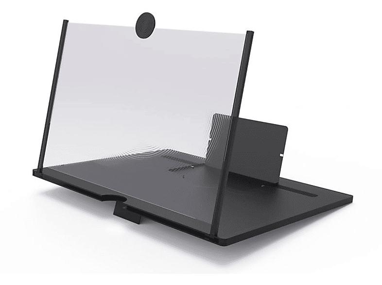 INF Bildschirmlupe / Handy-Bildschirmverstärker (10 Zoll) Handyhalter, schwarz